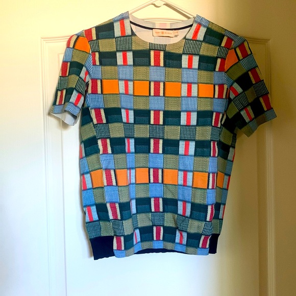 Tory Burch color block sweater - Picture 1 of 4